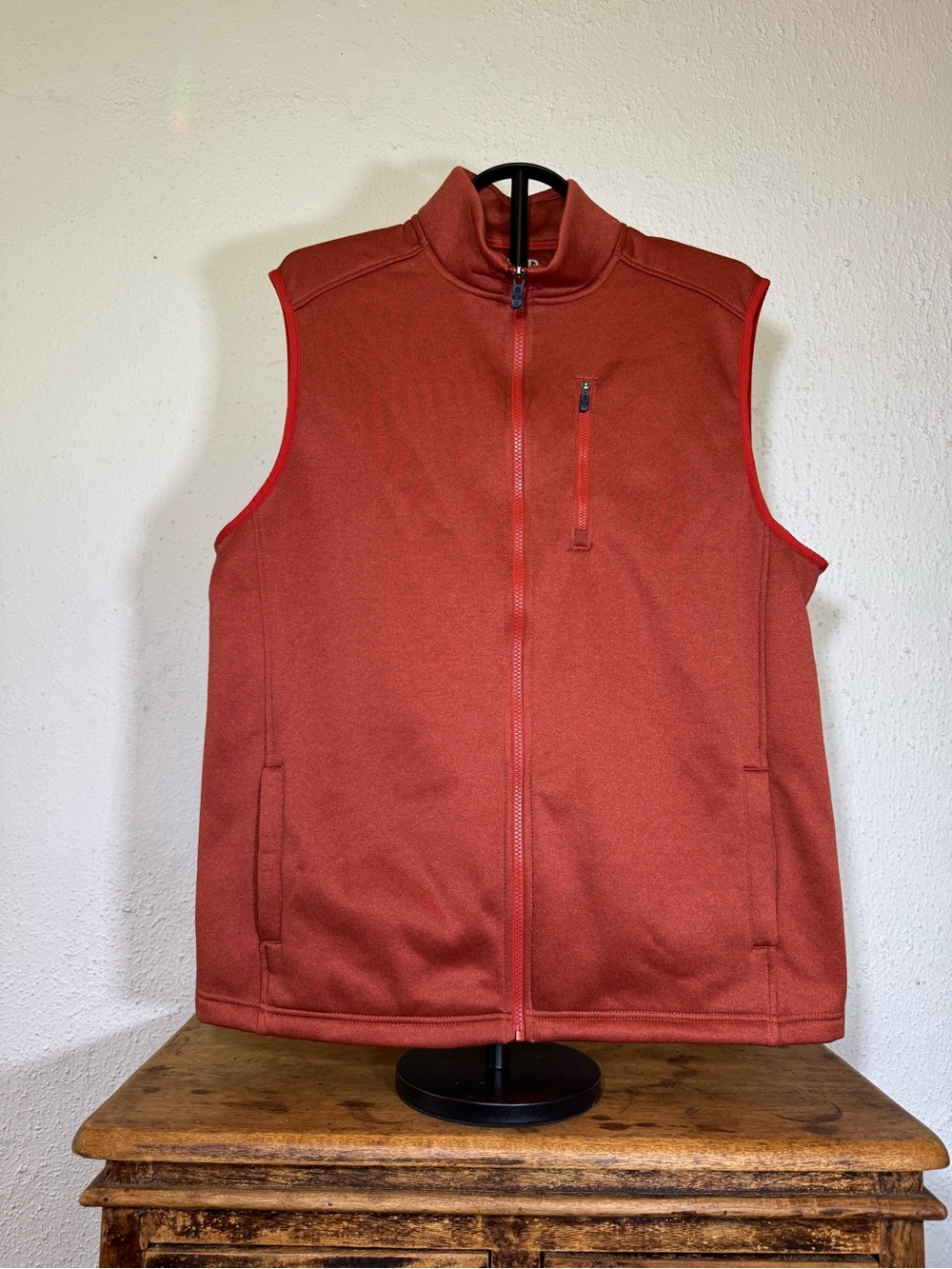 IZOD Men’s Advantage Performance Full Zip Sweater Fleece Vest NWOT Golf Outdoor